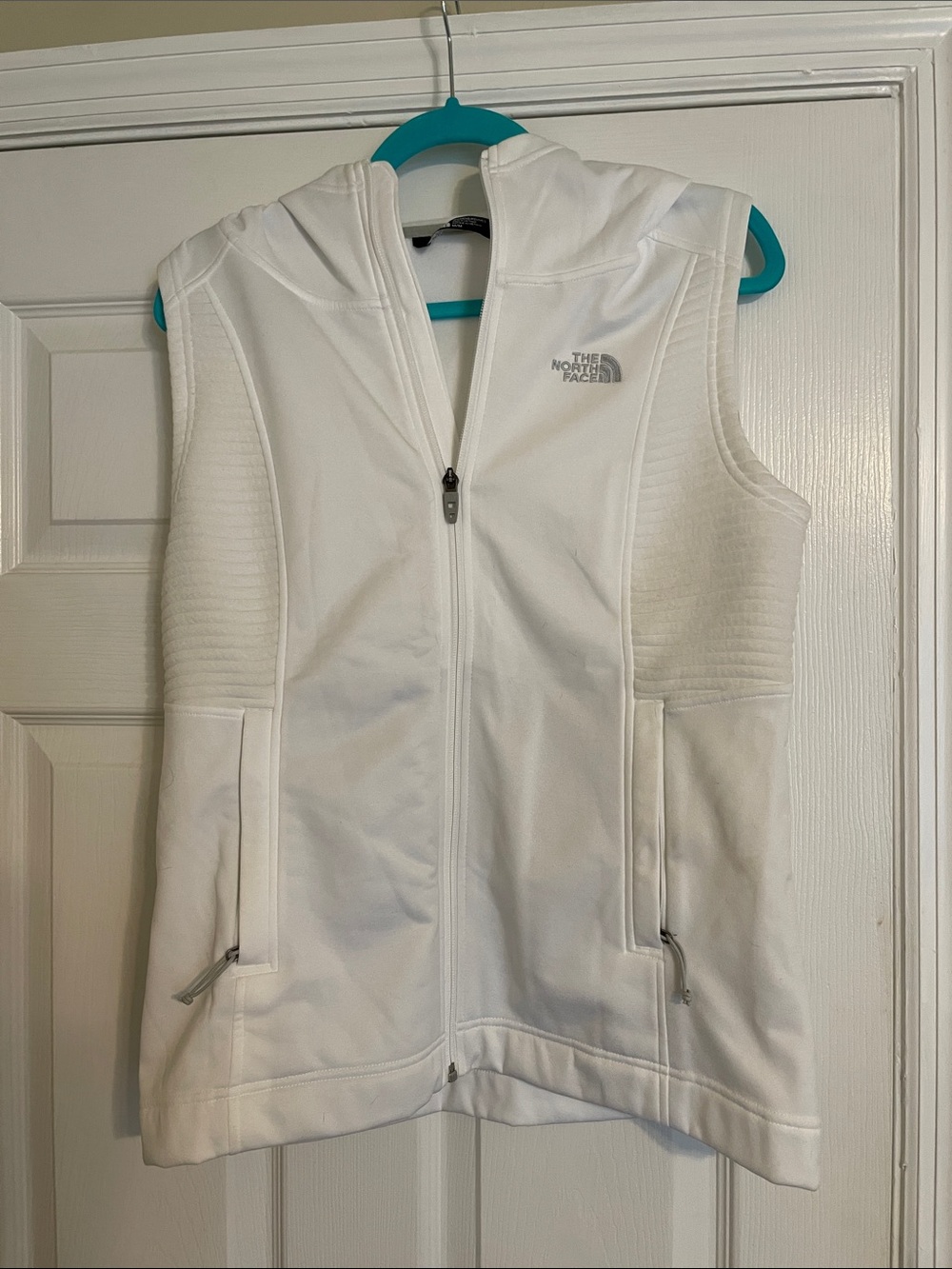 The North Face Women's White Hooded Vest